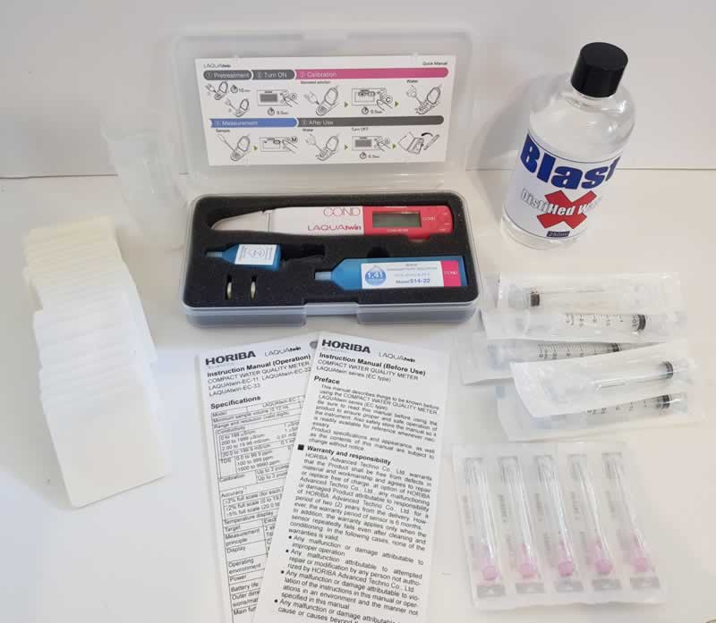 Bresle Salt Contamination Test Kit contents